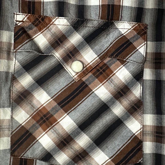 Men’s Lucky Brand Dungaree Western Style Snap Front Shirt Size XXL 2XL EUC - Picture 6 of 11